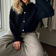 Nadia Oversized Flauschiger Strickcardigan