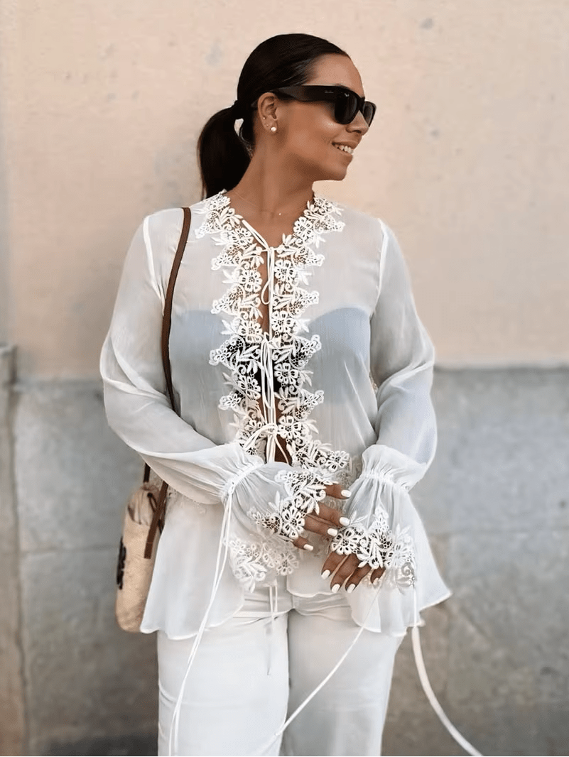 SOKYND Nicole Hollowed Out Cardigan CardiganSOKYND-390487-WHI-L-85943WhiteL