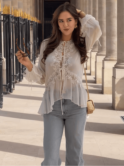 SOKYND Nicole Hollowed Out Cardigan CardiganSOKYND-390487-WHI-M-53175WhiteM