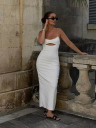 Nora Neckholder-Kleid mit freiem Rücken