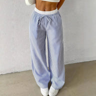 Orla Gestreifte Gerade Casual-Hose
