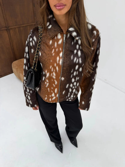 SOKYND Rachel Bambi Faux Fur Jacket JacketSOKYND-693463-SUI-M-93687JacketM