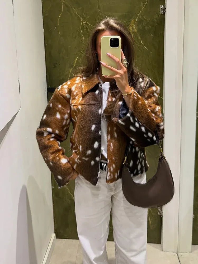 SOKYND Rachel Bambi Faux Fur Jacket JacketSOKYND-693463-SUI-M-93687JacketM