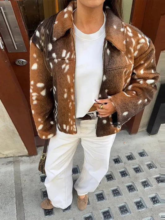 Rachel Bambi Kunstpelzjacke