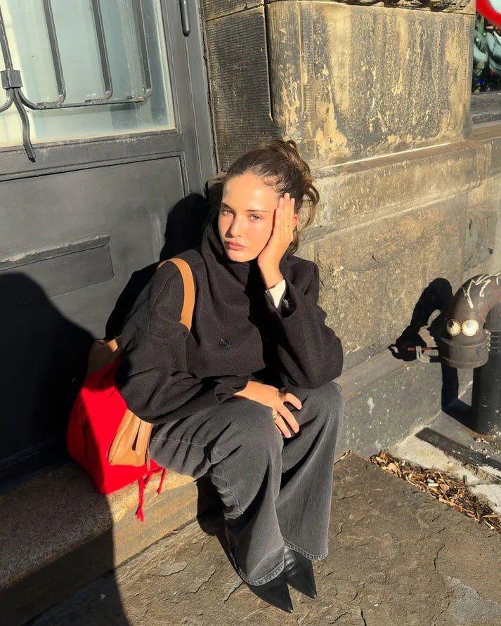 SOKYND Rikka Jacket with Stand Collar Coats & Jacketsnp1767356248735713070BlackXS