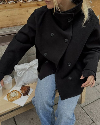 SOKYND Rikka Jacket with Stand Collar Coats & Jacketsnp1767356248735713070BlackXS