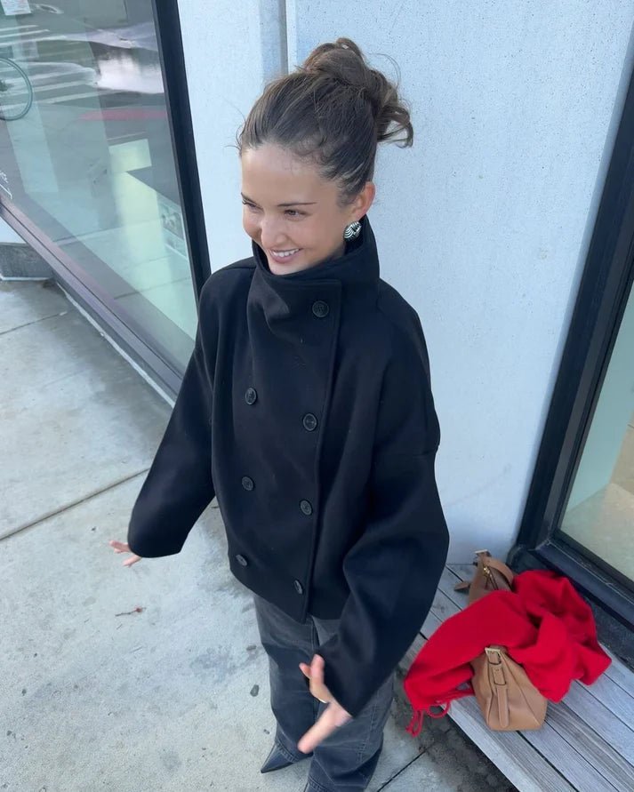 SOKYND Rikka Jacket with Stand Collar Coats & Jacketsnp1767356248735713070BlackXS