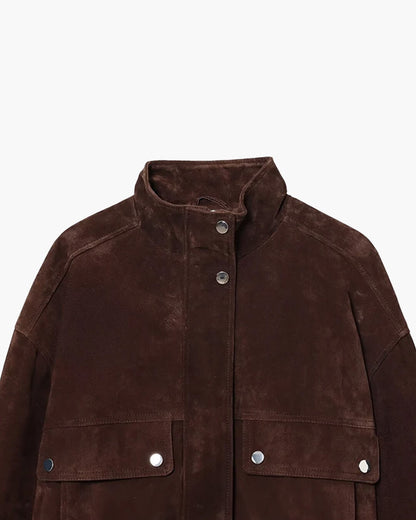 SOKYND Riley Faux Suede Jacket Coats & JacketsTm1774219786690295560S