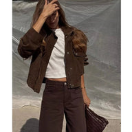Riley Kunstwildlederjacke