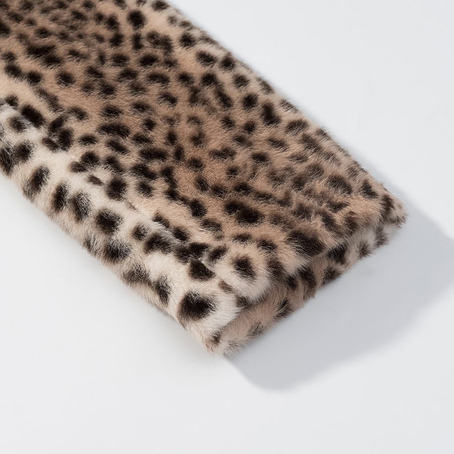 SOKYND Rose Leopard Faux Fur Cropped Jacket JacketSOKYND-698967-S-OS-47991S
