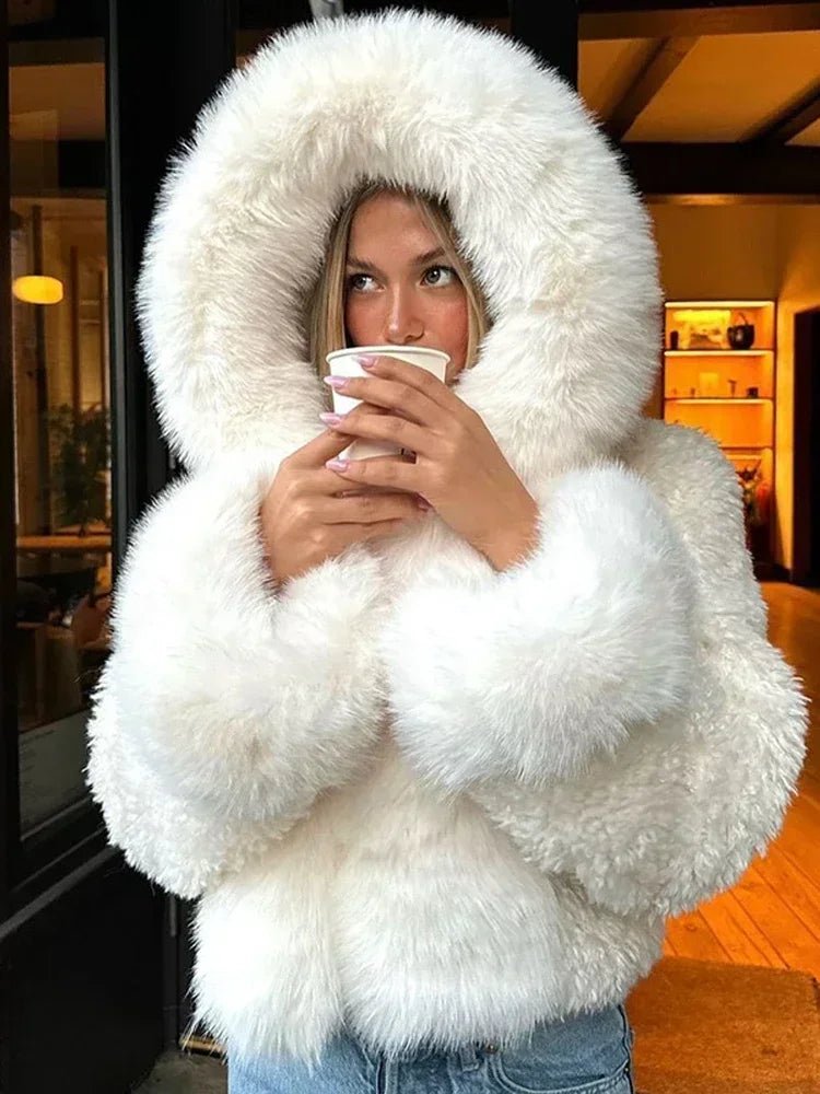 SOKYND Shelby Faux Fur Jacket Coats & Jacketski1767356248743829275WhiteS
