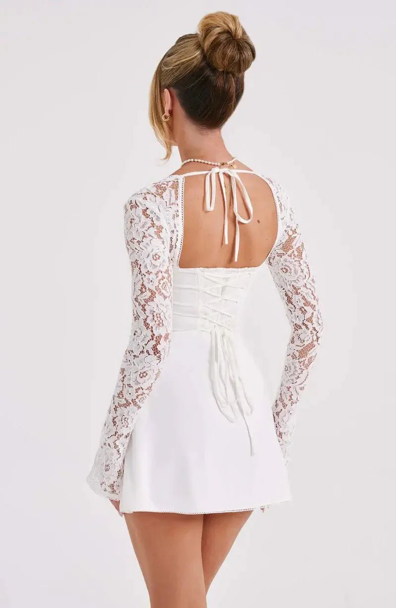 SOKYND Sylva Mini Dress with Lace Details DressSOKYND-479639-BLA-S-06103BlackS