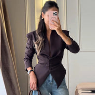 Tanya Strukturierter Schulter-taillierter Blazer