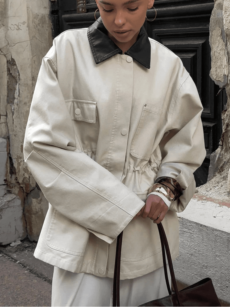 SOKYND Teresa Drawstring Oversized Jacket Coats & Jacketsjs1772777205903505000M