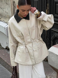 Teresa Mit Kordelzug oversized Jacke