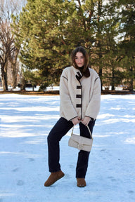 Tessa Funnel Neck Sherpa Jacke