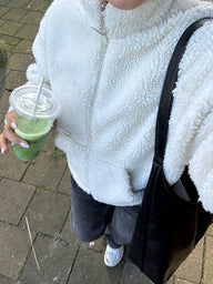 Tessa Reißverschluss Teddy-Jacke
