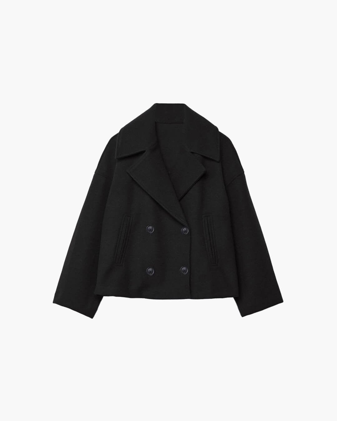 SOKYND Vannie Short Double - Breasted Coat Coats & JacketsWO1772777205893994428BeigeXS
