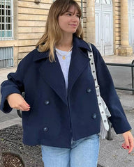 Vannie Kurzer Doppelreiher Mantel