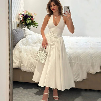 SOKYND Yara Deep Neck Maxi Dress DressesSOKYND-160407-LIG-S-28855Light BlueS